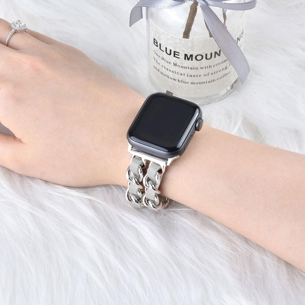Cuban link bracelet for Apple Watch
