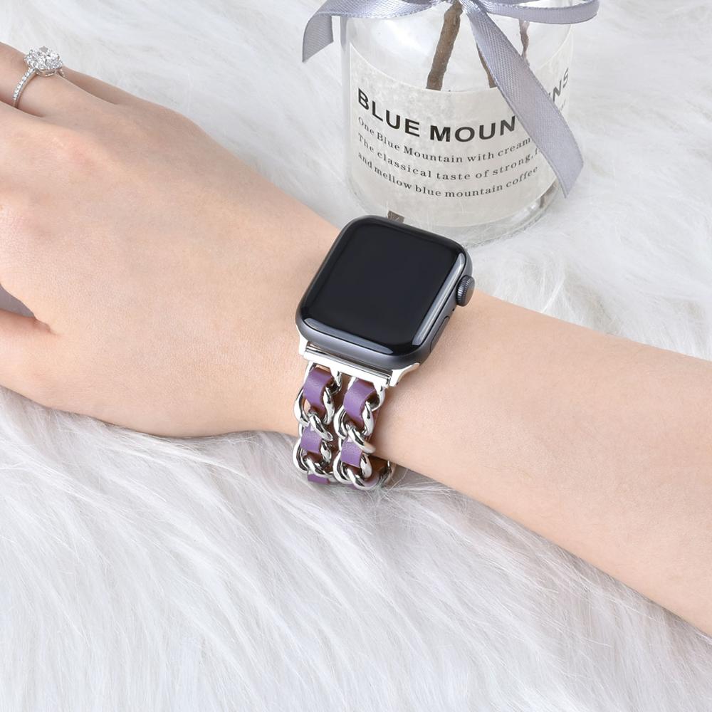 Cuban link bracelet for Apple Watch