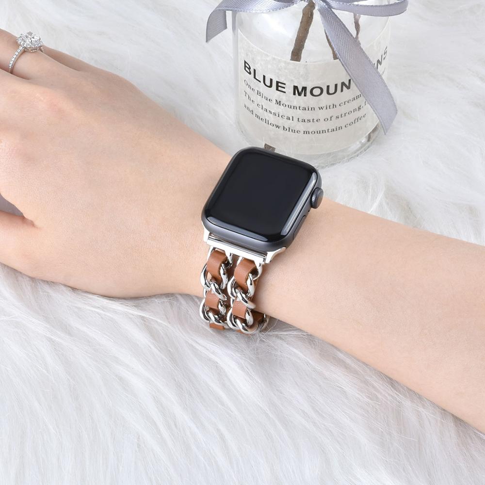 Cuban link bracelet for Apple Watch