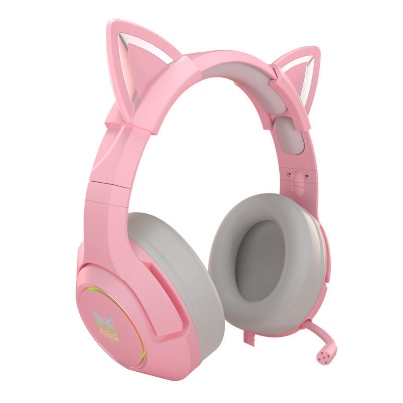 cute girls wired gaming headset