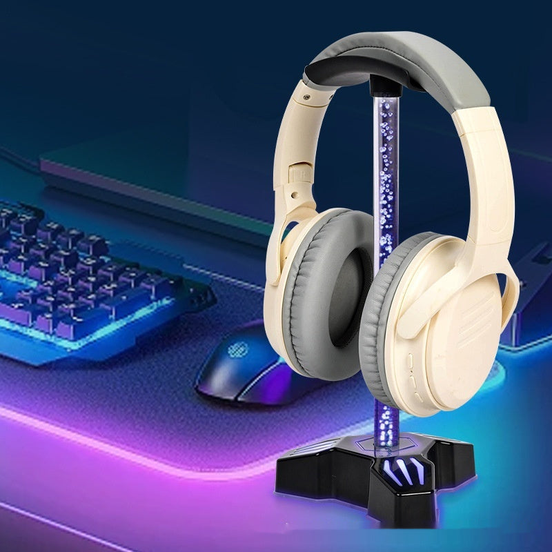 RGB headphone holder with USB