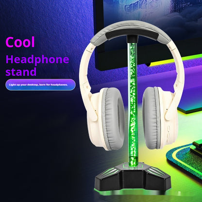 RGB headphone holder with USB