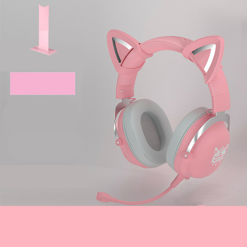 cute girls wired gaming headset